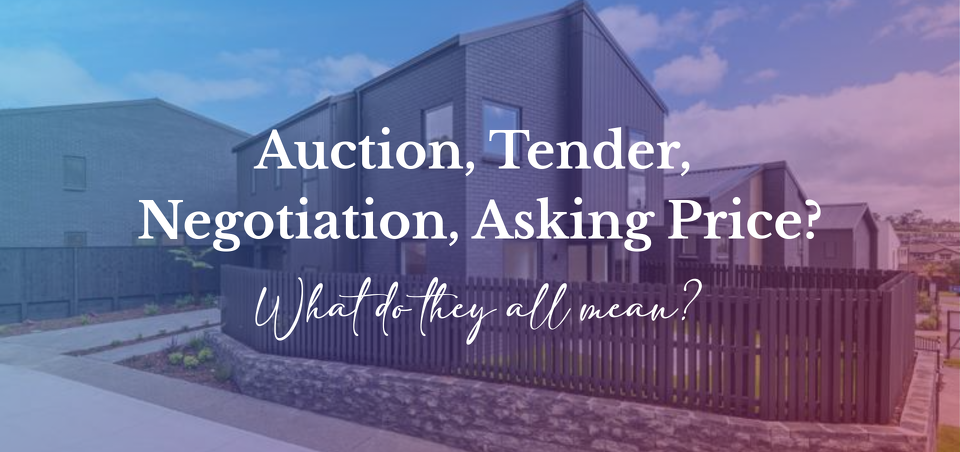 Auction, Tender, Negotiation or Asking Price? – A Simple Guide for Kiwi Home Buyers